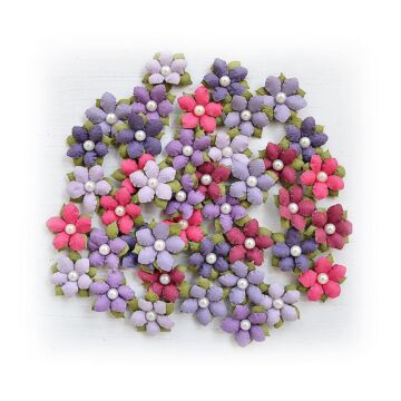 Little Birdie Elira Paper Flowers 40/Pkg-Birds And Berries