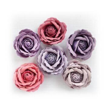 Little Birdie Ellis Paper Flowers 6/Pkg-Birds And Berries