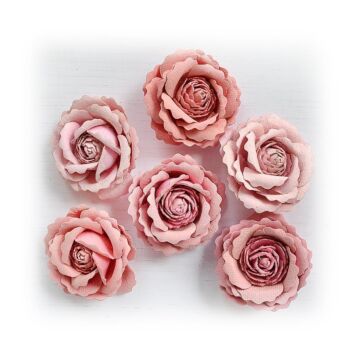Little Birdie Ellis Paper Flowers 6/Pkg-Celebrate Life