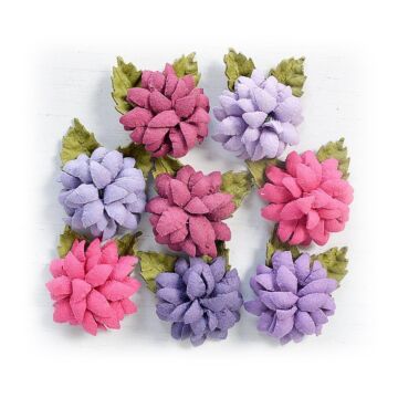 Little Birdie Julita Paper Flowers 8/Pkg-Birds And Berries