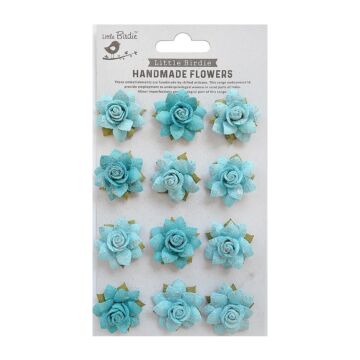Little Birdie Marisa Paper Flowers 12/Pkg-Song Of The Sea