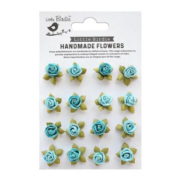 Nicole Crafts Little Birdie Micro Roses 16/Pkg Song Of The Sea