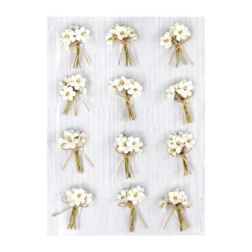Little Birdie Paper Bouquet 12/Pkg-Moon Light