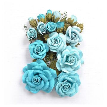 Nicole Crafts Little Birdie Rosalind Paper Flowers 21/Pkg Song Of The Sea