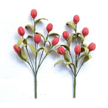 Little Birdie Tulip Bouquet 2/Pkg-Love and Roses