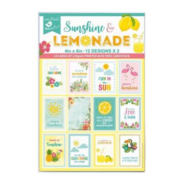 Nicole Crafts Little Birdie Journaling Cards4"X6" 24/Pkg Sunshine & Lemonade