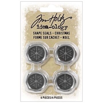 Idea-Ology Metal Shape Seals 4/Pkg Christmas