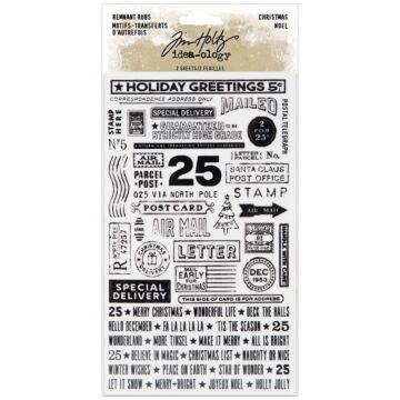 Idea-Ology Remnant Rubs 2/Pkg Christmas
