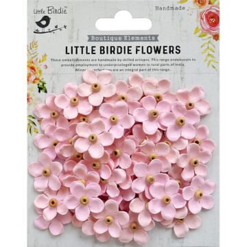 Nicole Crafts Little Birdie Beaded Blooms 50/Pkg Pearl Pink