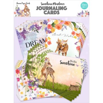 Memory Place Sunshine Meadows Journal Card Pack 20/Pkg 4 Designs/5 Each