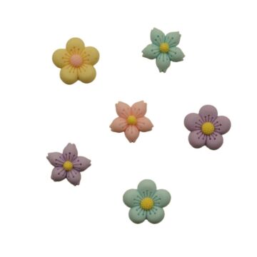 Buttons Galore Flatbackz Embellishments Soft Petal