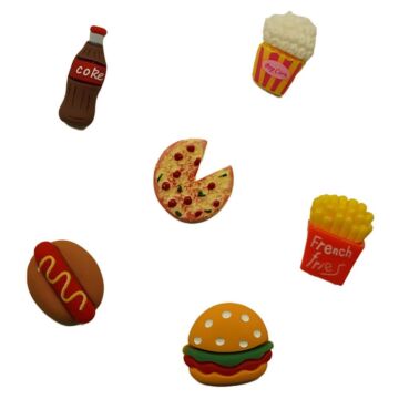 Buttons Galore Flatbackz Embellishments Fast Food