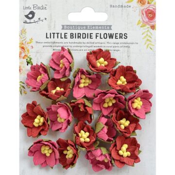 Little Birdie Butter Cup Paper Flowers 18/Pkg-Candy Mix