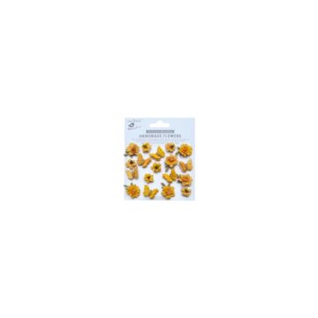 Little Birdie Cloria Paper Flowers 18/Pkg-Jennifer