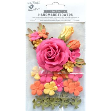 Little Birdie Rooney Paper Flowers 23/Pkg-Boho Dreams