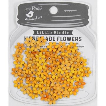 Little Birdie Natalia Paper Flowers 60/Pkg-Honey Apricot