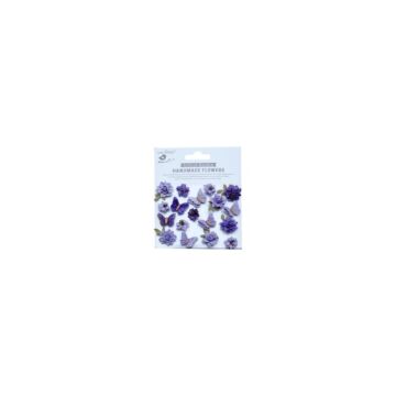 Little Birdie Cloria Paper Flowers 18/Pkg-Lavender Whisper