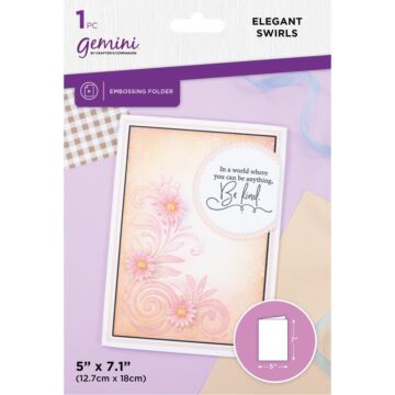Gemini 2D Embossing Folder 5"x7" Filigree Swirls