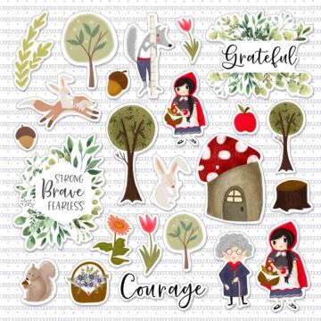 Be Brave Ephemera Cardstock Die-Cuts 24/Pkg