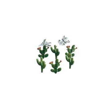 Eyelet Outlet Shape Brads 12/Pkg Cactus