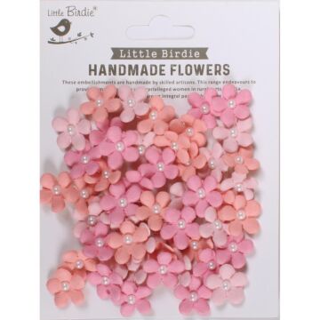 Little Birdie Janice Paper Flowers 50/Pkg-Celebrate Life