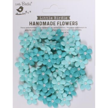 Little Birdie Janice Paper Flowers 50/Pkg-Songs Of The Sea