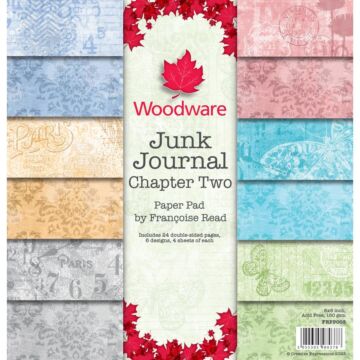 Creative Expressions Woodware Double-Sided Paper Pad 8"X8" 24/Pkg-Junk Journal Chapter 2 By Francoise Read