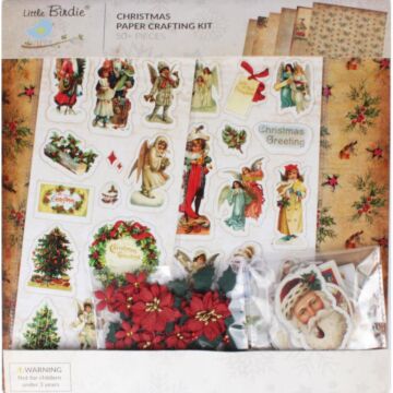Little Birdie Christmas 12"x12" Paper Crafting Kit Joyful Celebration