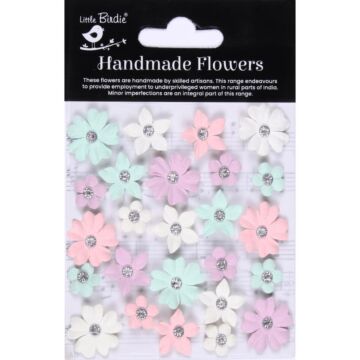 Little Birdie Karolina Paper Flowers 25/Pkg Fairy Garden