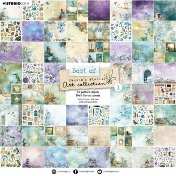 Studio Light Jenine's Mindful Art Die-Cut Block Paper 70/Pkg Nr. 69, Best of 1