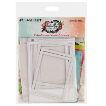 49 And Market Chipboard Set-Stacked Frames, Kaleidoscope