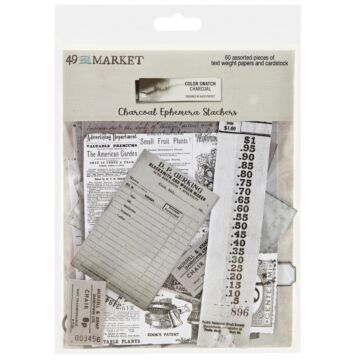 49 and Market Color Swatch: Charcoal Ephemera Stackers