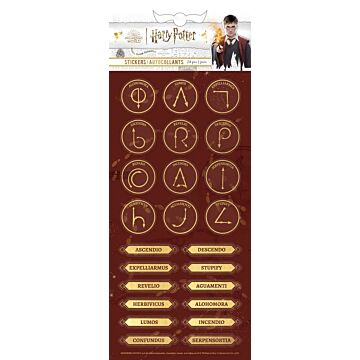 Paper House Harry Potter Stickers - Spells & Charms Enamel Sticker