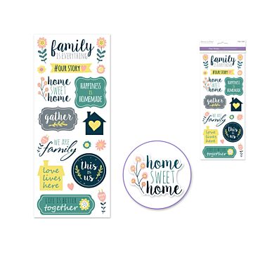 Paper Craft Sticker: 5"x12" Classic Themes 'Clear' Photo Safe - Family is Everything