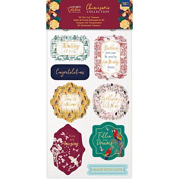 Crafter's Companion - Natures Garden Chinoiserie Collection -3D Die-Cut Toppers