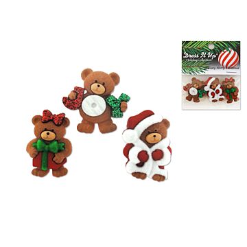 Holiday Paper Craft: Seasonal Dress-It-Up Bits Painted Embellishments A Beary Merry Christmas