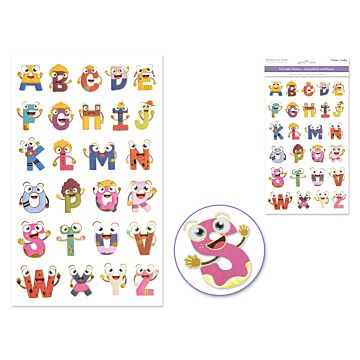 Paper Craft Stickers: 5.75"x9.45" Alpha Foil Fun 2 Sheets - Teacher's Pet