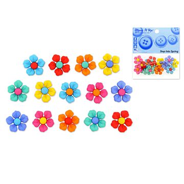 Dress-it-up Bits: Craft/Scrapbook Button Embellishments- Step Into Spring