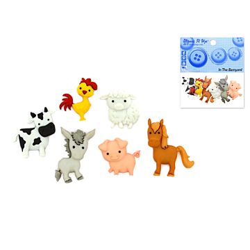 Dress-it-up Bits: Craft/Scrapbook Button Embellishments In The Barnyard