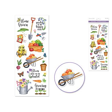Paper Craft Sticker: 5"x12" Classic Themes 'Clear' Photo Safe - Home Grown