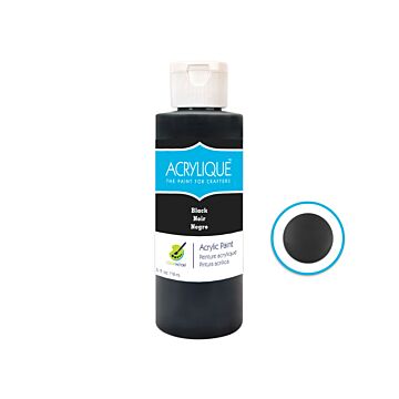 Color Factory: 4oz Acrylique Paint for Crafter's Black