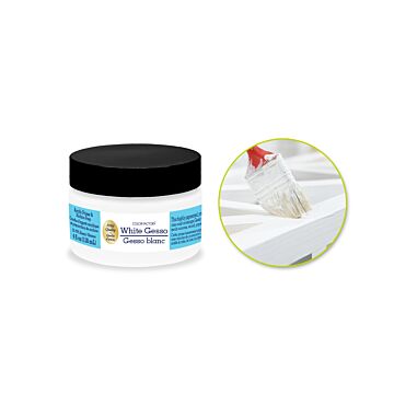 Color Factory Media: 4oz Gesso (118ml) Acrylic Primer & Surface Prep - White
