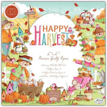 Craft Consortium 6X6 Paper Pad, Happy Harvest