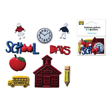 Buttons Galore & More: Craft & Sewing Novelty Buttons - School Days