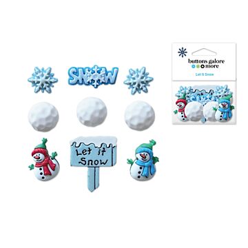 Buttons Galore & More: Craft & Sewing Novelty Buttons - Let It Snow