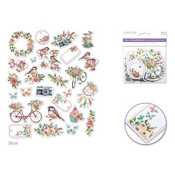 Forever in Time Paper Craft Emb: Glitter Die Cuts 250gsm Spring Frolic