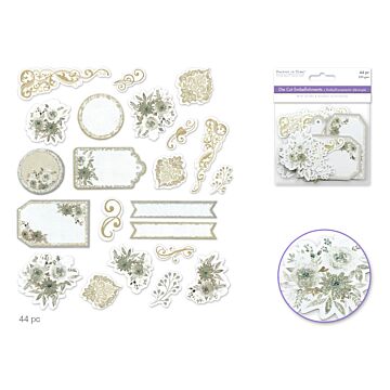 Forever in Time Paper Craft Emb: Glitter Die Cuts 250gsm Romance