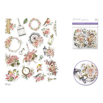 Forever in Time Paper Craft Emb: Glitter Die Cuts 250gsm Vintage