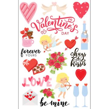 Scrapbook Customs Valentine Embellishment Cut-Outs