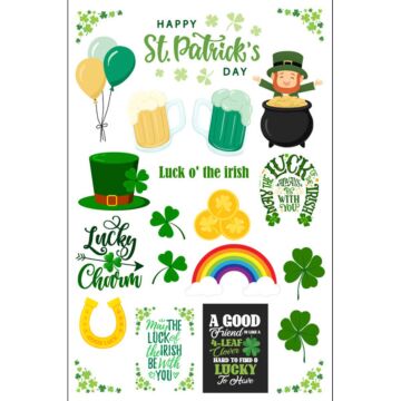 Scrapbook Customs St. Patrick Embellishment Cut-Outs